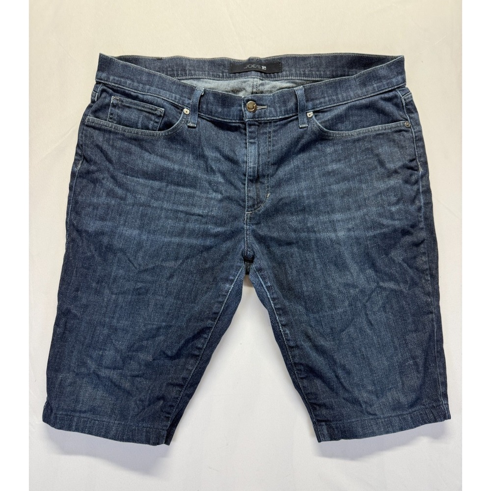 Joe's Jeans The Brixton Bermuda Shorts Mens 38 Blue Dark Wash Denim Stretch